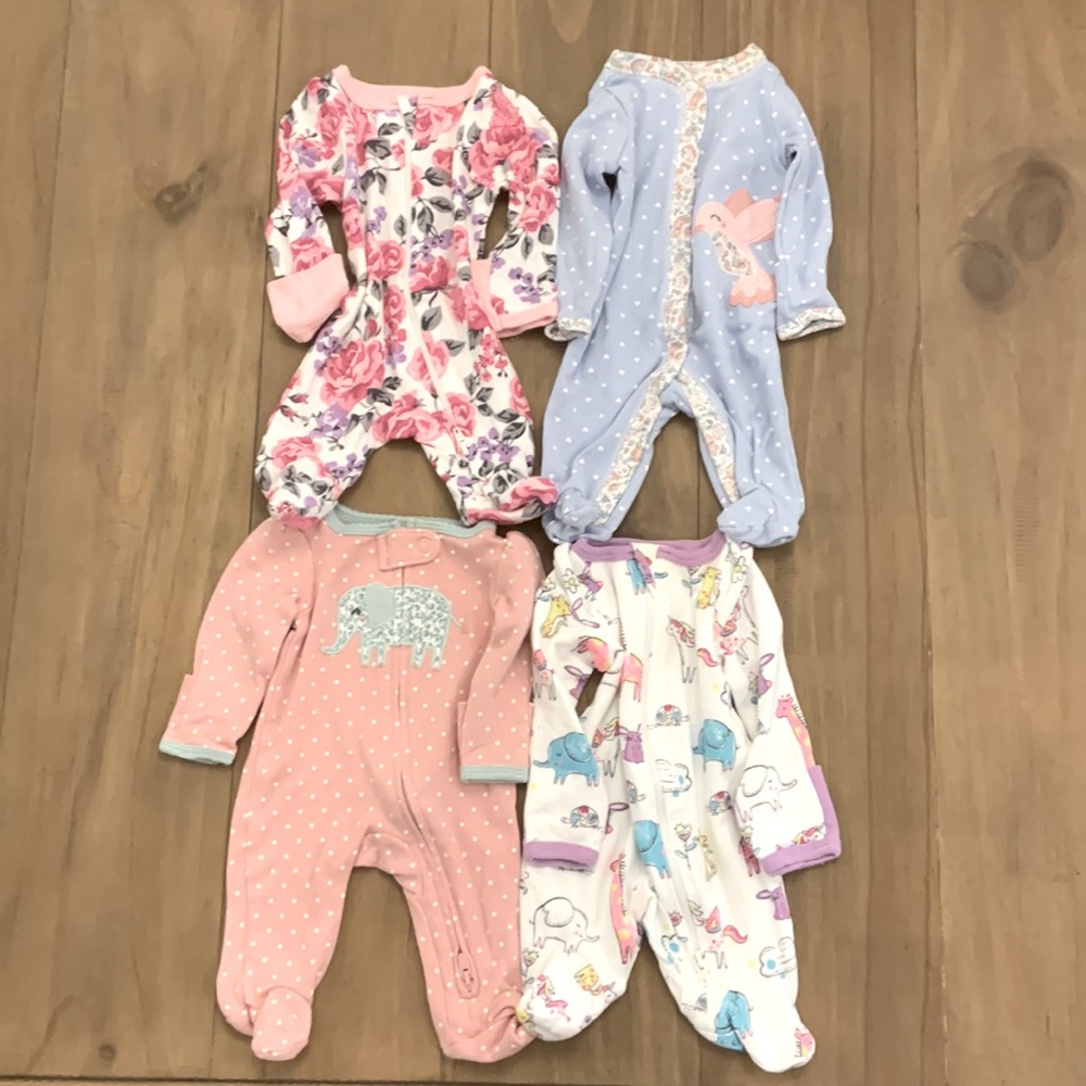 4 Preemie Long Sleeve Sleep n Play